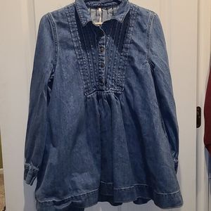 Free People Denim Long Sleeve Top/Jacket